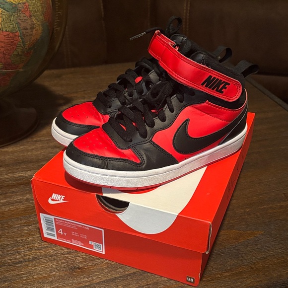 Nike Black and Red High-Top Sneakers - Picture 1 of 7